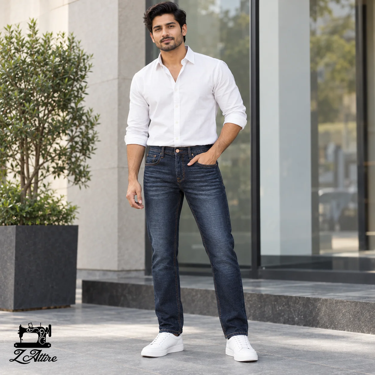 6 Export Quality Denim Jeans - Image 1