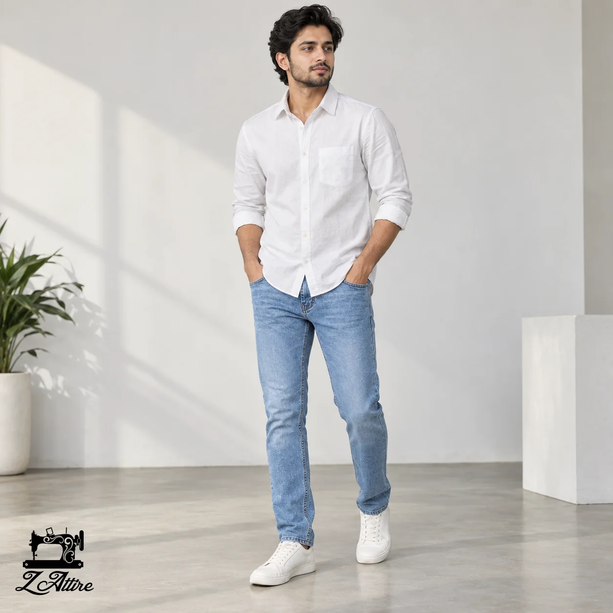 6 Export Quality Denim Jeans - Image 1