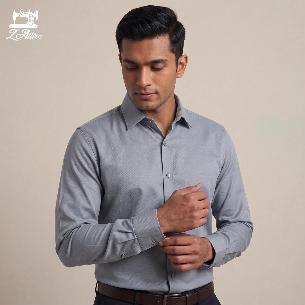 Ash Solid 4 Premium Quality Shirt - Image 1